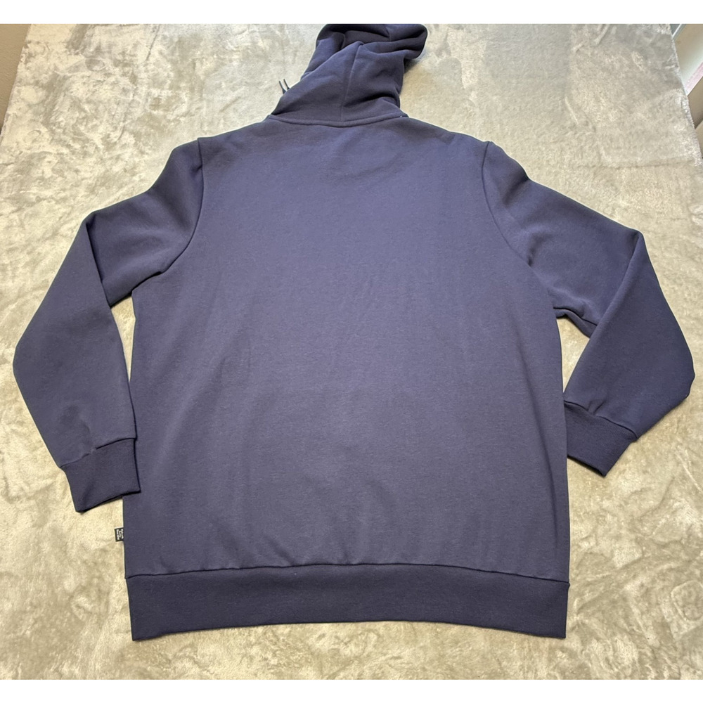 NWT Puma Hoodie Sweatshirt Mens XL Navy Blue Logo Pullover Fleece Athletic - Picture 7 of 8